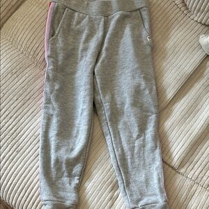 Billabong Kids Grey Joggers with Pink Side Stripe